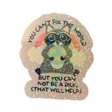 Load image into Gallery viewer, Can’t Fix The World (Glitter Coat)